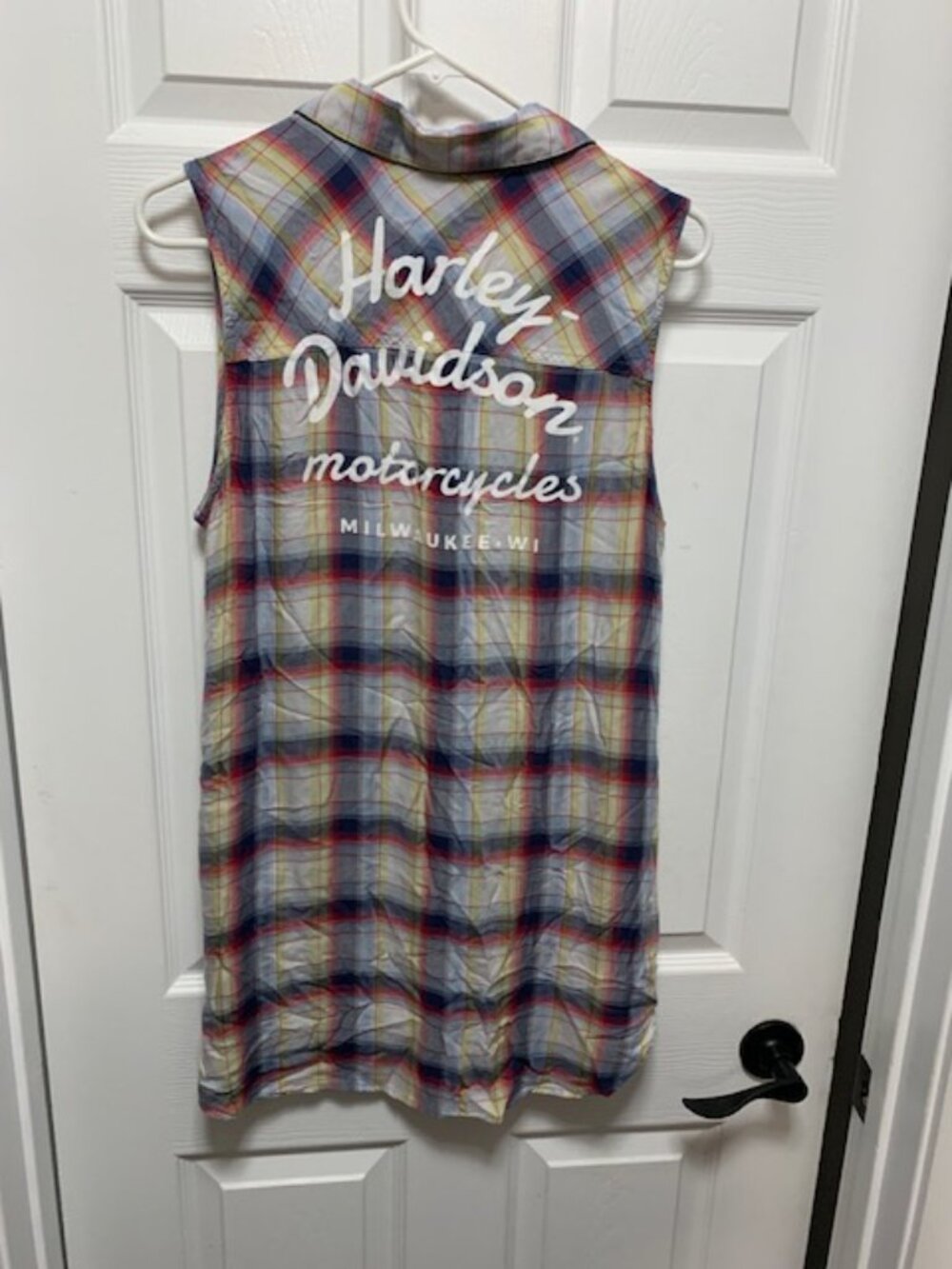 WOMENS HARLEY-DAVIDSON SLEVELESS SHIRT-(MEDIUM)
